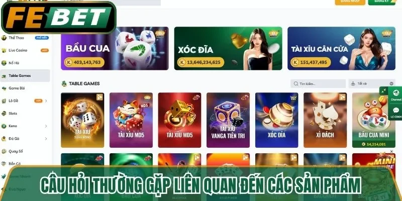 Câu hỏi thường gặp xoay quanh các sản phẩm