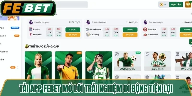 Tải app FEBET mở lối trải nghiệm di động tiện lợi